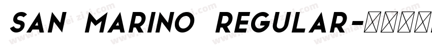 San Marino Regular字体转换